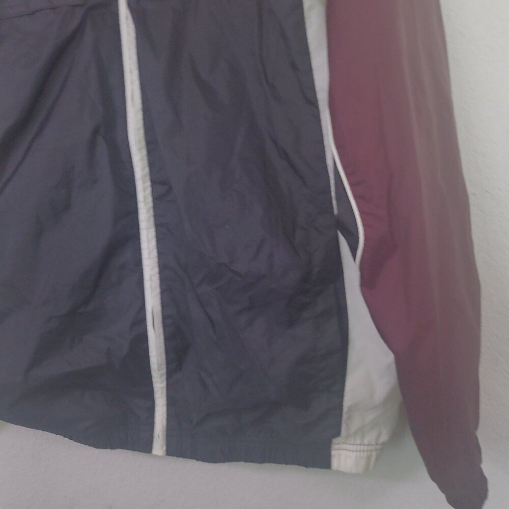 Vintage Cheetah Jacket Unisex M 80s 90s Colorblock Retro Windbreaker - Picture 4 of 11